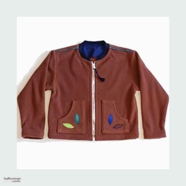 FLEECE JAKKE BRUN
